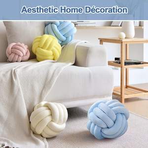 27cm Handmade Cushions for Bedroom Sofa Couch Soft Home Decorative Throw Pillows Cushion Round Pillow Ball - Product Image 3
