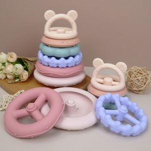 Bloques de construcción Montessori personalizados para niños, anillos de apilamiento para bebés, juguetes de aprendizaje para bebés, juguetes educativos - Product Image 2