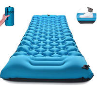 Vente en gros de matelas gonflables pour le camping avec oreiller imperméable et confortable matelas gonflable pour le couchage