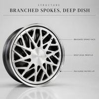 Velg Mobil Penumpang Aluminium Alloy Chrome Mesh Gloss Black Custom Forged Baru 5x112/120/114.3/100 & 18-24 Inch