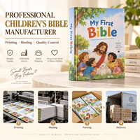 Impression personnalisée de Bibles pour enfants, livres d'histoires bibliques pour enfants, illustrés en couleur, couverture rigide, fabricant OEM ODM, vente en gros en vrac