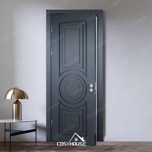 Puerta interior <span class=keywords><strong>de</strong></span> madera maciza moderna personalizada <span class=keywords><strong>de</strong></span> Cosyhouse con <span class=keywords><strong>diseño</strong></span> empotrado y núcleo insonorizado para uso en dormitorio, baño y oficina - Product Image 6