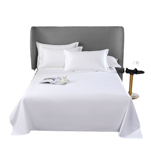 Lenzuola in Puro Cotone Bianco Personalizzate per Hotel, Lenzuola con Angoli Elasticizzati - Product Image 3