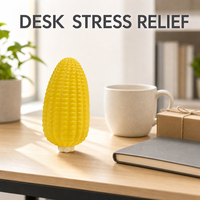 Jouet Squishy TPR Maïs à Remontée Lente, Jouets Anti-Stress Alimentaires, Vente en Gros, Personnalisation OEM ODM