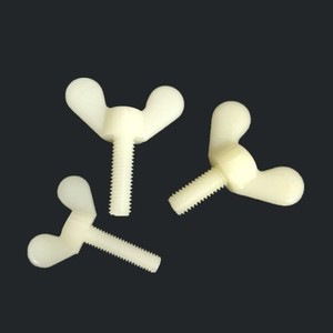 <span class=keywords><strong>Tornillo</strong></span> de <span class=keywords><strong>Mariposa</strong></span> de Nailon Plástico Blanco y Negro de Alta Calidad - Product Image 2