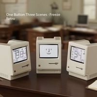 Réveil numérique multifonctionnel pour étudiants, compagnon de sommeil, calendrier numérique, transparent, rechargeable, LED à intensité variable, réveil nocturne