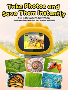 Microscopio Digital Portátil de Bolsillo para Niños con 2MP 1080p, 8 LED, Diseño de Mano y Pantalla LCD IPS de 2 Pulgadas - Product Image 4