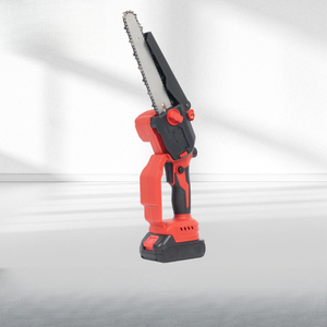 Scie multifonctionnelle de 6 pouces pour le jardinage et la coupe de bois, équipée d'une chaîne sans balais haute puissance à 8 maillons ; Mini-scie portative au lithium-ion - Product Image 2