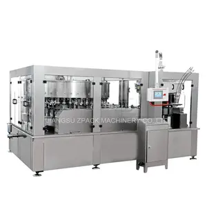 beverage water bottle filling capping sealing labeling packing and making machine