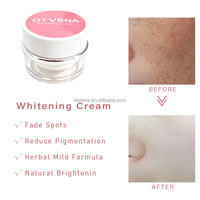 Crème éclaircissante anti-acné OTVENA à la vitamine C, huile de jojoba et acide hyaluronique pour le visage et le corps, atténuation des taches brunes, végane et biologique
