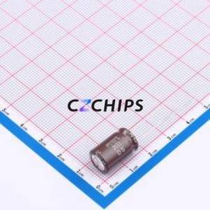 Condensateur électrolytique en aluminium à encliquetage EKZE500ELL221MJ16S, composant traversant (THT), D10xL16mm 220uF 20% 50V 5mm - Product Image 2