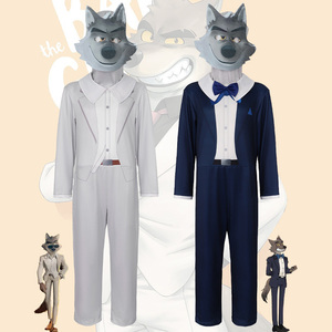 Disfraz de Cosplay del Lobo Malvado de Los Villanos, Disfraz de Halloween para Adultos y Niños, Traje de Dibujos Animados para Representaciones - Product Image 1
