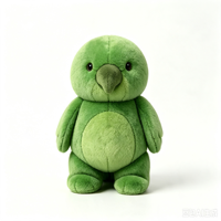 Peluche mignonne personnalisée en forme d'animal, avec doublure en coton et maille, accessoires en polyester lavé