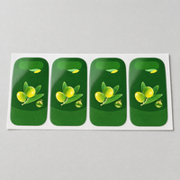 Étiquettes en rouleau personnalisées, imperméables, autocollantes, avec impression CMJN et offset, forme rectangulaire
