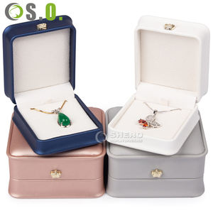 Boîte à bijoux en plastique de haute qualité avec logo personnalisé, petite boîte cadeau, emballage, boîte à bijoux en cuir, bracelet - Product Image 4