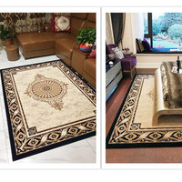 Maschinell Bedruckter Nylon-Teppich Schlafzimmerteppiche und -Läufer Wohnzimmer Beige Farbe Blumenmuster