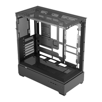 Vue panoramique Verre trempé Panneau avant et latéral Gamer EATX Gaming Pc Jeu d'ordinateur Boîtier de bureau Châssis