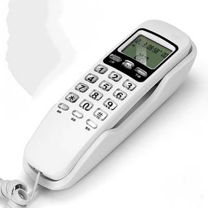 Téléphone <span class=keywords><strong>filaire</strong></span> <span class=keywords><strong>mural</strong></span> mini avec double affichage LCD d'identification de l'appelant pour la maison et le bureau, affichage LCD double pour une meilleure lecture des appels entrants - Product Image 4