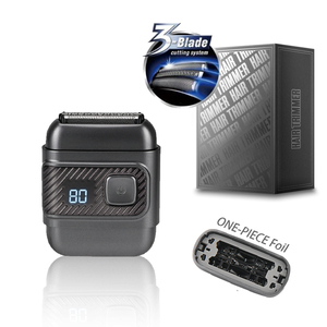 PRITECH, venta al por mayor, Mini Usb <span class=keywords><strong>afeitadora</strong></span>, placas de aluminio de una pieza, maquinilla de afeitar de viaje recargable, Mini máquina de afeitar de bolsillo impermeable para hombres - Product Image 6