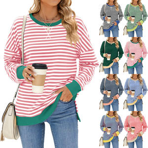 Sudadera con capucha estampada de talla grande para <span class=keywords><strong>mujer</strong></span>, con logo personalizado, cuello redondo, holgada, larga, para otoño - Product Image 1