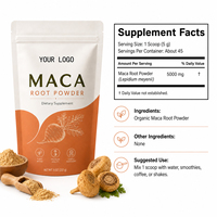 Suplemento de Polvo de Raíz de Maca Negra Orgánica Certificada de Alta Calidad para el Control de la Energía y el Apoyo Inmunológico, 227 g, 2.5 g por Porción