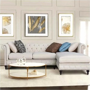 Canapé d'angle droit/gauche, ensemble moderne en tissu de lin pour salon, meubles personnalisés, nouveauté - Product Image 4