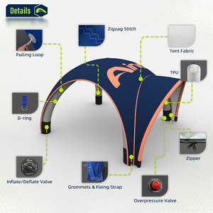 Arche gonflable de festival de musique Airvon, tente à expansion rapide, TPU flexible, promotion <span class=keywords><strong>pop</strong></span> pour défilé de mode - Product Image 5