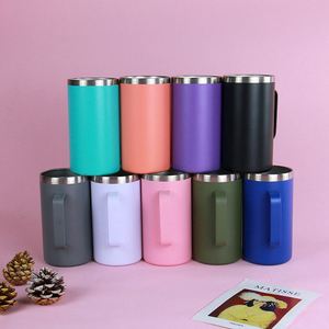 Gobelet isotherme en acier inoxydable de 24 oz, personnalisable avec logo, bouteille d'eau thermos avec poignée, tasses à café à double paroi sous vide - Product Image 6