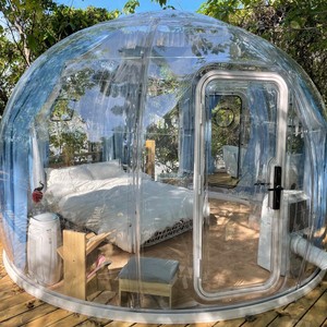 Dôme de camping gonflable transparent à 360 degrés pour le glamping et les points de vue - Product Image 1