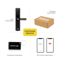 Cerradura Inteligente Biométrica Avanzada con Huella Dactilar 5050 Mortise Tuya WiFi Matter Ttlock para Puertas Interiores de Madera y Metal