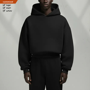 Custom French Terry Pullover Hoddie 400 450 500 600Gsm Heavyweight <strong>Hoodie</strong> 100 Cotton Box Cropped 450gsm Cotton Hoodies for Men - Product Image 1