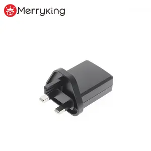 Adaptor pengisi daya USB dudukan dinding, adaptor pengisi daya Cepat 5V 2,4 A 2,5 A dengan sertifikasi Kc Kcc