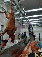 Ligne d'abattage de bovins halal musulman Usine d'abattoir pour équipement complet de ligne d'abattage de vaches