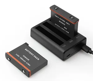 Оптовая продажа, оригинальная литиевая батарея для экшн-камеры insta 360 oneX3, 1800 мАч, 3 слота, тройные батареи, быстрая зарядка
