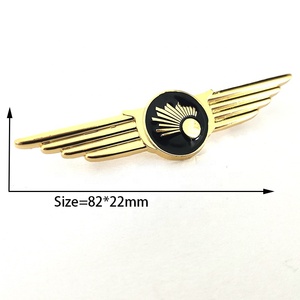 Spilla da bavero con distintivo a doppia ala con logo personalizzato - Product Image 3