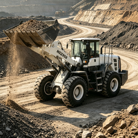 5-Tonnen-Radlader mit 3,0m³ Schaufel, 162kW Weichai Diesel, Schwerlast-Frontlader für Schüttgut-Handling, Fabrikhof und Lagerstapelung