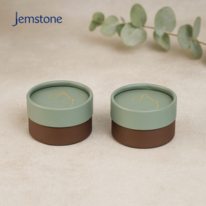 ขวดใส่เทียนอัญมณีหรูหรารีไซเคิลได้กำหนดเองกล่องทรงกระบอกกระดาษแข็งกล่องแหวนต่างหูหลอดกระดาษกลมเครื่องประดับเค้กบรรจุภัณฑ์ - Product Image 4