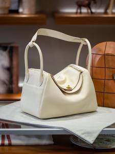 Sac à main de luxe vintage en cuir véritable, sac en cuir de vachette, nouveau petit sac fourre-tout minimaliste pour femme, sac bandoulière - Product Image 6