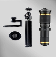 Téléobjectif portable 38X, monoculaire 20X, jumelles à zoom élevé pour concerts en plein air et photographie, prisme Bak4, télescope pour téléphone portable en plastique