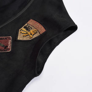 Veste en jean <span class=keywords><strong>sans</strong></span> manches en coton de haute qualité pour hommes <span class=keywords><strong>grande</strong></span> <span class=keywords><strong>taille</strong></span> style punk décontracté - Product Image 3