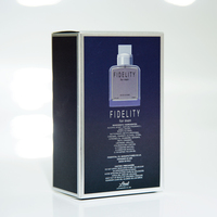 Perfume Gentleman Navy Box con Tapa Cromada, Líquido Transparente Dorado, Aroma Intenso y Masculino, para Fiestas Nocturnas y Uso Diario, Lujoso y Duradero