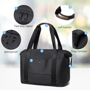 Tas Belanja Lipat Kain Nilon Hitam Tebal Berkualitas Tinggi, Ramah Lingkungan, dan Tahan Lama, Dapat Dikustomisasi Secara Grosir - Product Image 5