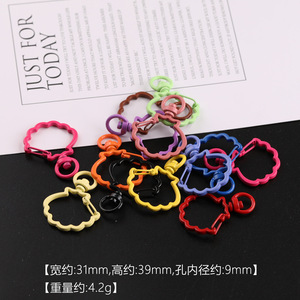 Llavero de Metal con Forma de Corazón, Estrella, Luna y Nube, Accesorios de Joyería DIY, Tendencia de Moda Primavera 2025, Origen Yiwu - Product Image 2