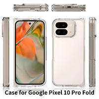 Coque arrière transparente de 2mm pour Google Pixel 10 Pro Fold Scratch Resistant Shockproof Protective Flip Cell Phone Cases
