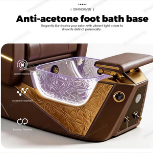 Silla de Pedicura Personalizada al por Mayor <span class=keywords><strong>con</strong></span> <span class=keywords><strong>Masaje</strong></span>, Silla de Pedicura de Lujo para Salón de Belleza, Silla de Manicura y Pedicura <span class=keywords><strong>con</strong></span> Luces - Product Image 3