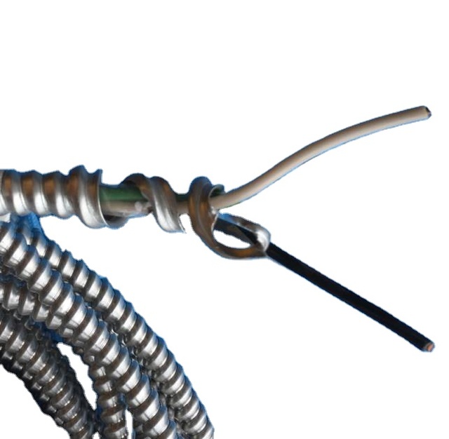 Stock MC Cable 12/2 Awg AC90 Wire Construction Application Copper Conductor & PVC Insulation