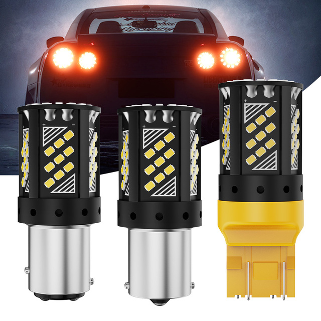 RCJ P21W 1156 BA15S Canbus LED Parking Lamp Tail Light Bulb for Automobile 2016 78SMD Super Bright DC12V-24V New Condition