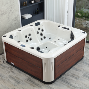Spa extérieur pour 5 personnes, 2 chaises longues, 3 sièges, <span class=keywords><strong>jacuzzi</strong></span> en acrylique, système de contrôle Balboa, prix d'usine, avec couverture et échelle - Product Image 1