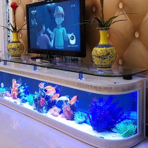Meuble TV Chuanghai, <span class=keywords><strong>aquarium</strong></span>, <span class=keywords><strong>table</strong></span> <span class=keywords><strong>basse</strong></span>, <span class=keywords><strong>aquarium</strong></span> pour salon, usage domestique, <span class=keywords><strong>aquarium</strong></span> écologique en verre, grand <span class=keywords><strong>aquarium</strong></span> pour poissons rouges - Product Image 3
