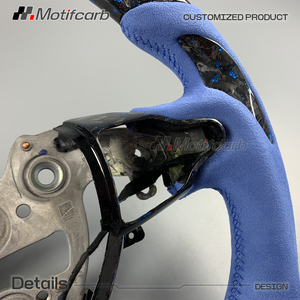Volante Personalizado de Fibra de Carbono Forjado Azul LED para Hyundai I30N I20N N-line Elantra N 2018-2026, Mejora del Interior - Product Image 4
